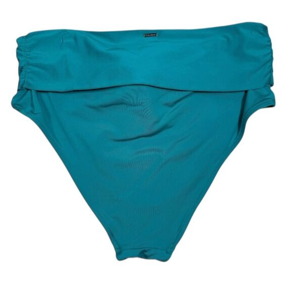 Victoria’s Secret Swim Teal Blue High Waist Tummy Control Bikini Bottom - Picture 2 of 8